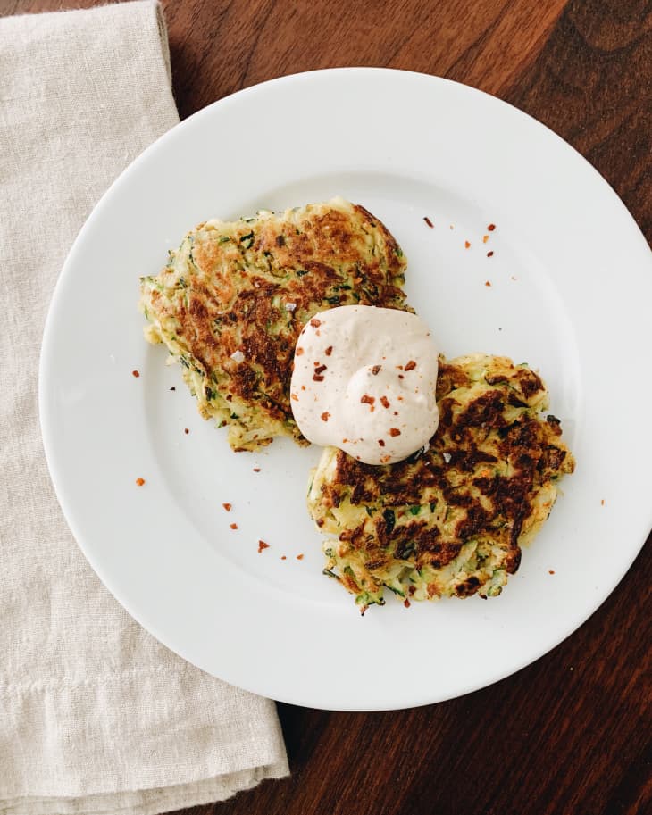 2Ingredient Zucchini Fritters The Kitchn